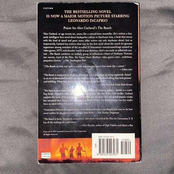 The Beach by: Alex Garland 1997 Edition Paperback - Picture 3 of 6